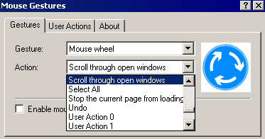 Mouse Gestures for Internet Explorer