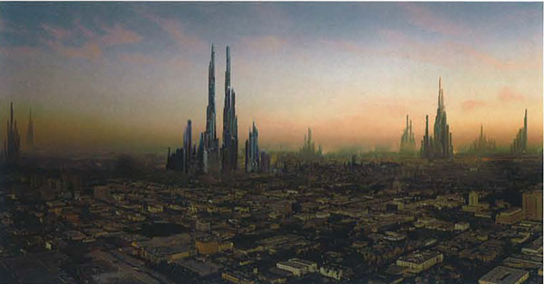 Matte painting:  