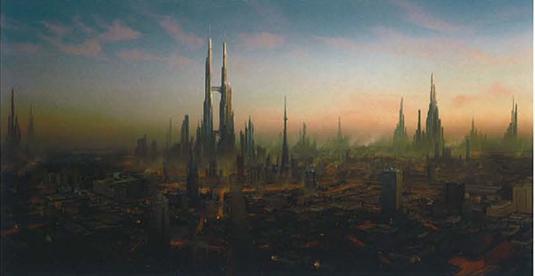 Matte painting:  