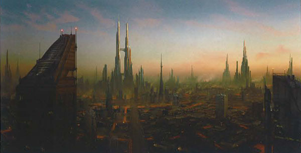 Matte painting:  