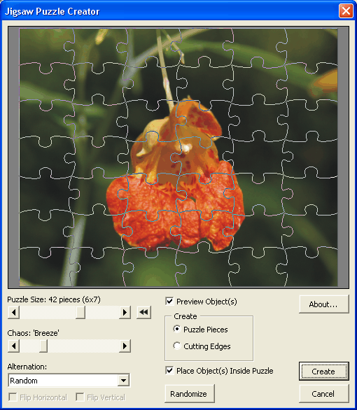 Jigsaw Puzzle Creator For Coreldraw/corel Designer *