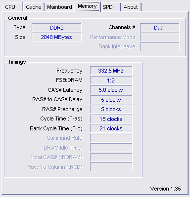 cpuz memory