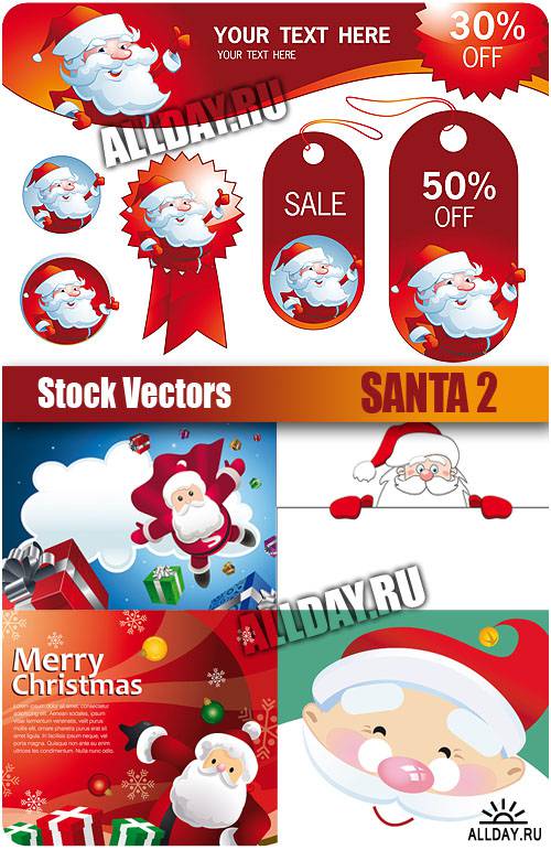 Stock Vectors - Santa 2 / 