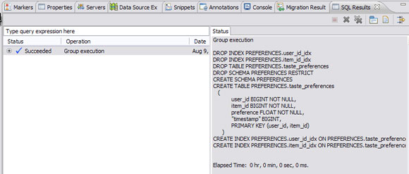  3.  SQL Results   