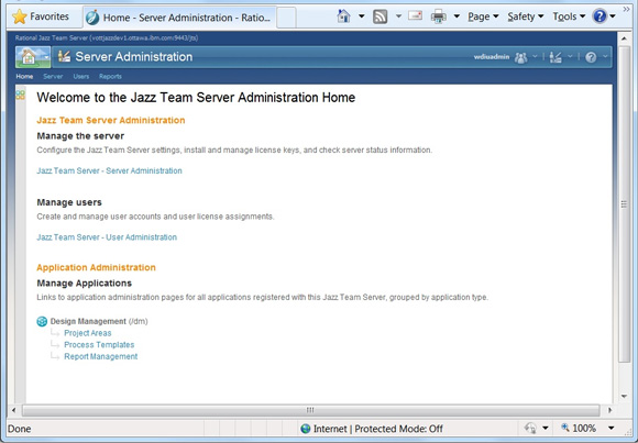  3.  Server Administration   Application Administration