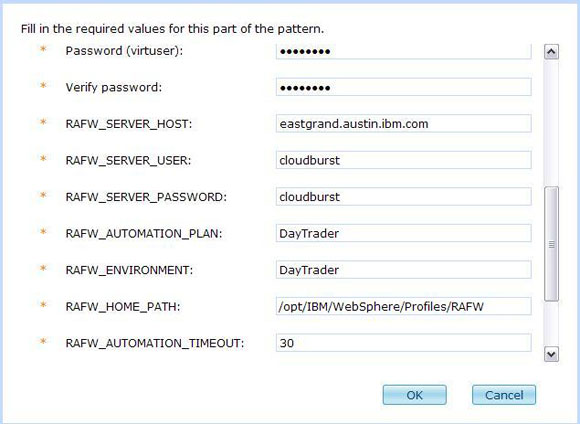 Deploying the DayTrader pattern