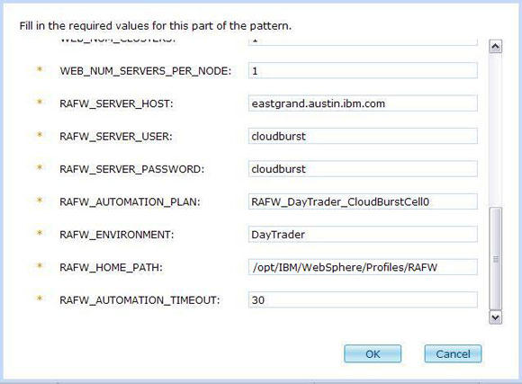 Script package configuration data