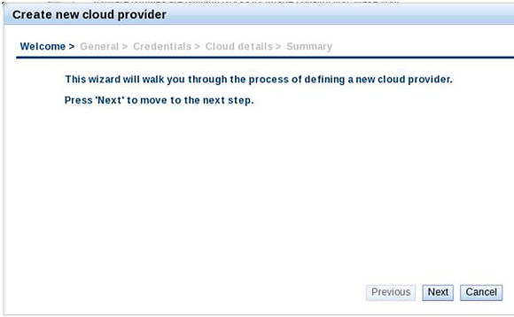    Cloud Provider Wizard