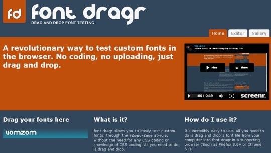 Font Dragr