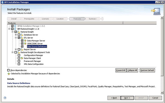  3.    Rational Insight ETL Server