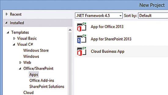    Cloud Business App  Visual Studio 2013