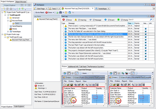 TestComplete Test Results