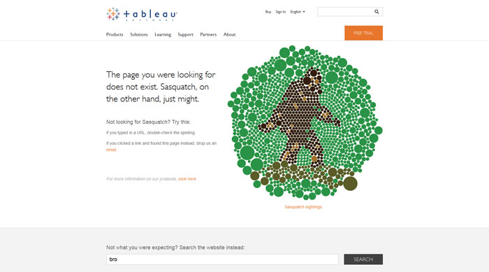 tableausoftware.com 404 error page