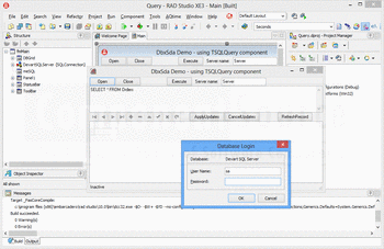 Connect to a database using dbExpress Driver for Microsoft SQL Server.