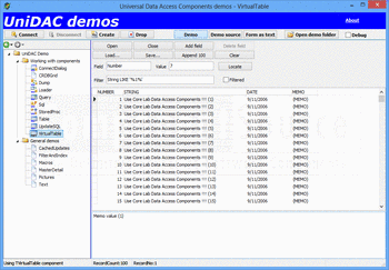 Connect to your data using Universal Data Access Components (UniDAC).