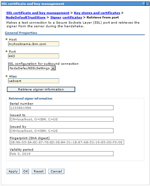 SSL certificate and key management