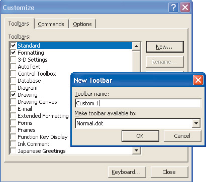 . 1.  Customize,  Toolbar