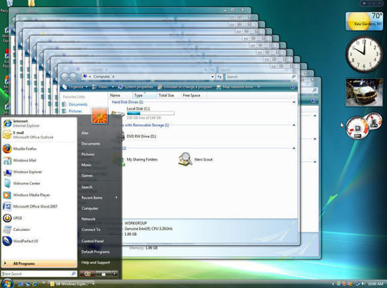    Windows Explorer  Vista  