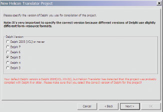 Helicon Translator:   Delphi   
