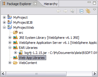 Image of Project Explorer workspace