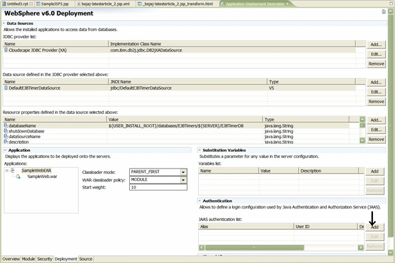  25.   Add JAAS Authentication Entry