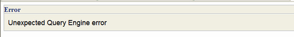  35.  Unexpected Query Engine